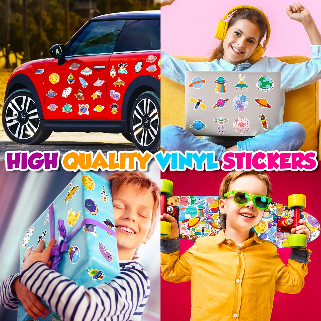 Miếng Dán Hình Hành Tinh Vũ Trụ Thiên Hà Trang Trí Sổ Tay diy