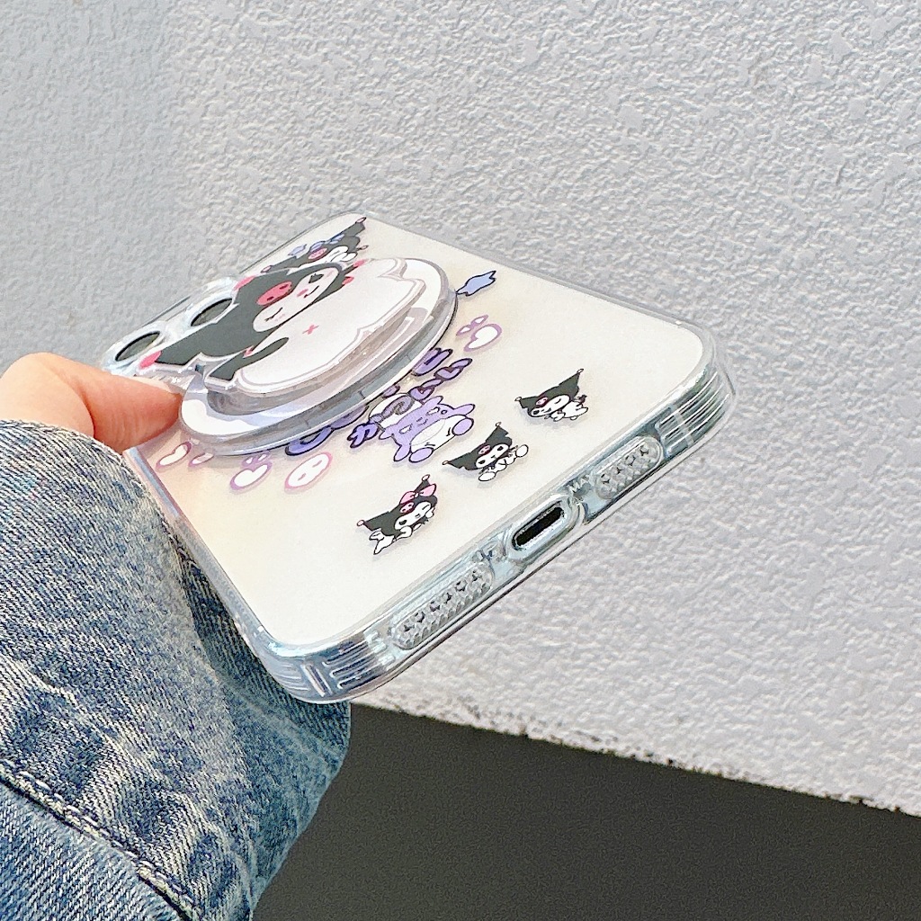 Ốp Điện Thoại Có Giá Đỡ Từ Tính Hình Mèo kitty Cho iphone 15 11 12 13 14 pro max i15