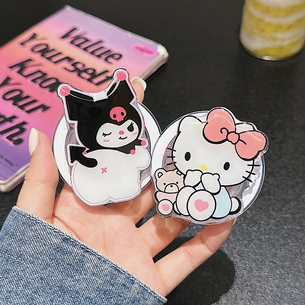 Ốp Điện Thoại Có Giá Đỡ Từ Tính Hình Mèo kitty Cho iphone 15 11 12 13 14 pro max i15