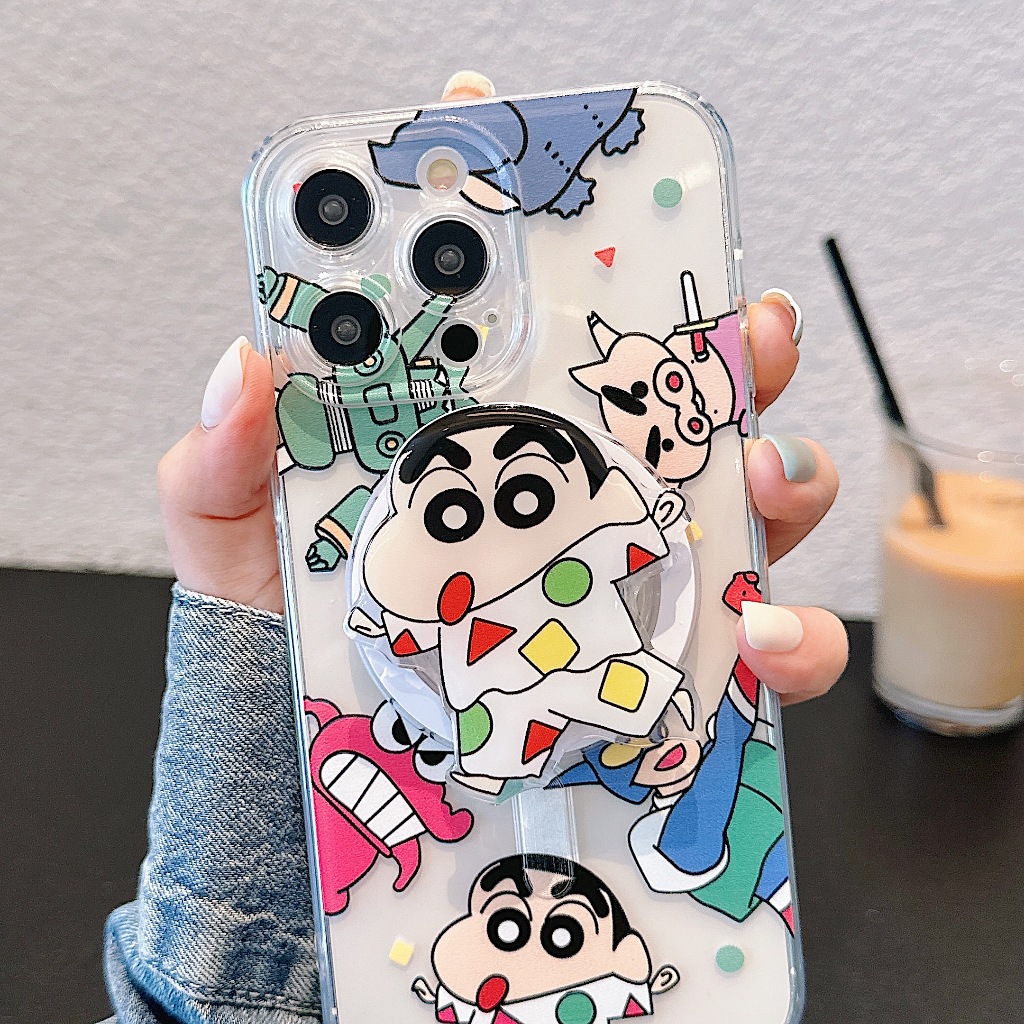 Ốp Điện Thoại Họa Tiết Cậu Bé Bút Chì Cho iphone 15 11 12 13 14 pro max i15