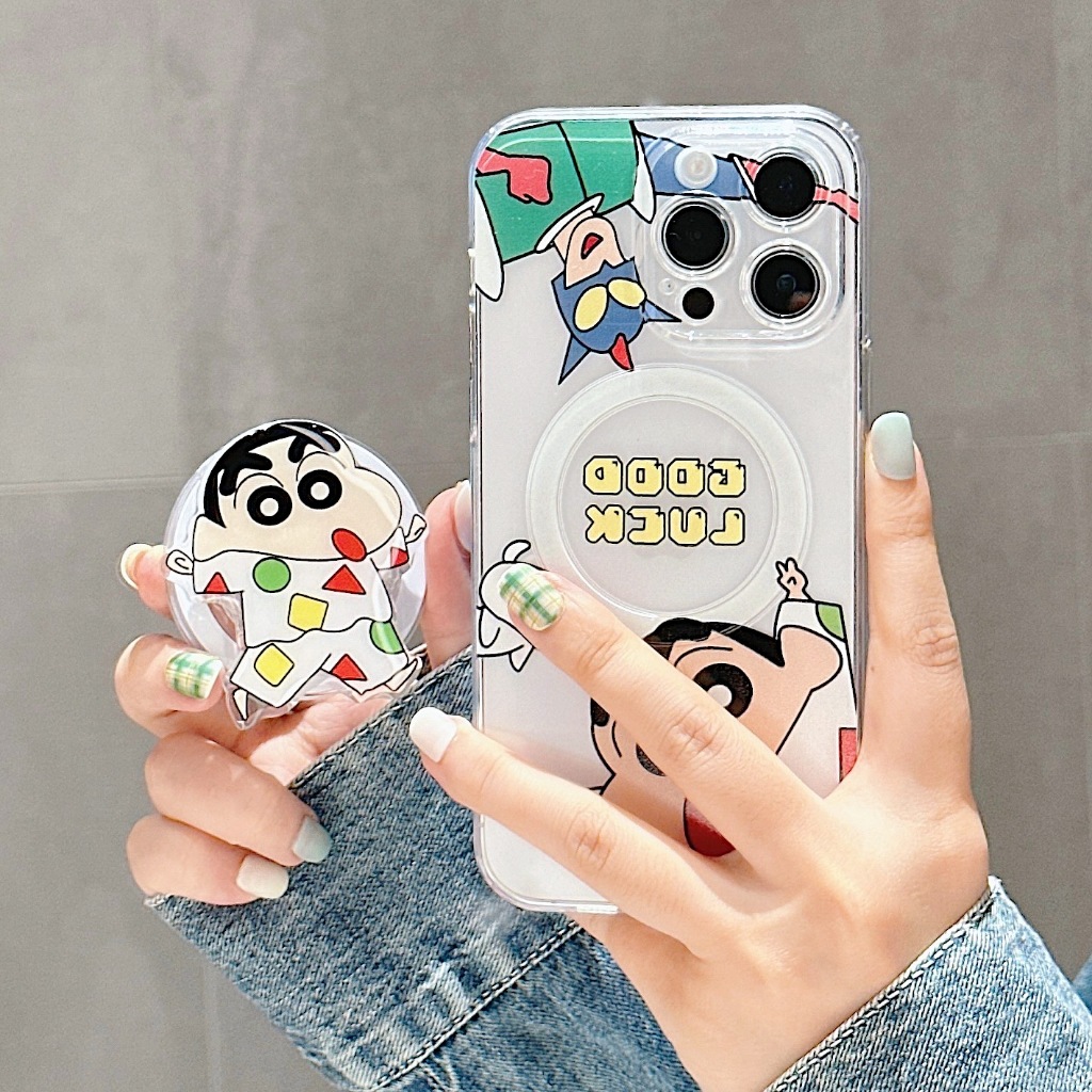 Ốp Điện Thoại Họa Tiết Cậu Bé Bút Chì Cho iphone 15 11 12 13 14 pro max i15