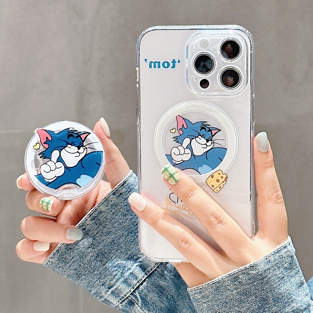 Ốp Điện Thoại Họa Tiết tom jerry Cho iphone 15 11 12 13 14 pro max