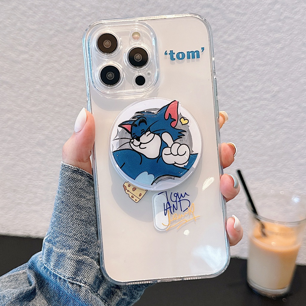 Ốp Điện Thoại Họa Tiết tom jerry Cho iphone 15 11 12 13 14 pro max
