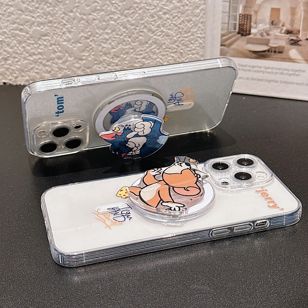Ốp Điện Thoại Họa Tiết tom jerry Cho iphone 15 11 12 13 14 pro max