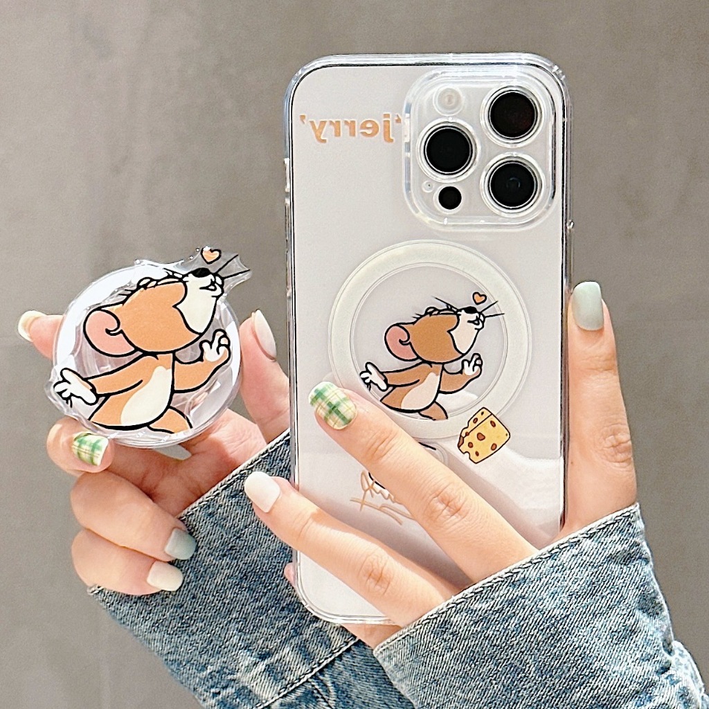 Ốp Điện Thoại Họa Tiết tom jerry Cho iphone 15 11 12 13 14 pro max