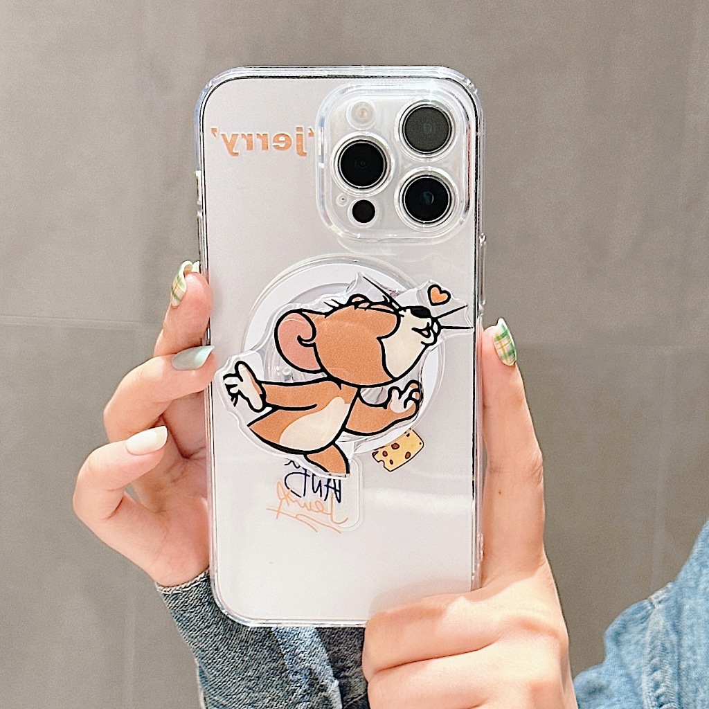 Ốp Điện Thoại Họa Tiết tom jerry Cho iphone 15 11 12 13 14 pro max