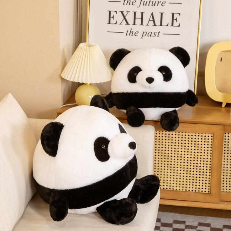Gấu Trúc Nhồi Bông Hoạt Hình Dễ Thương Gấu Trúc Sang Trọng Đồ Chơi 11.8 Inch Nhà Mềm Nhồi Bông Ném Gối Trang Trí Cho Trẻ Em Người Lớn