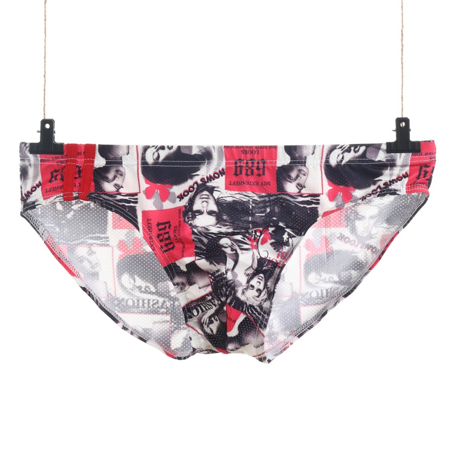 Thời Trang Quần Lót Lưới Thoáng Khí Hoạ Tiết In Cho Nam Giới