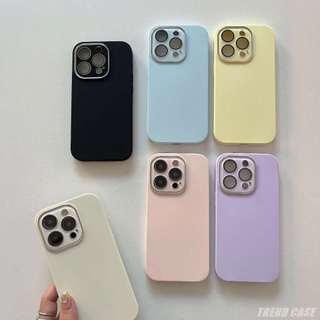 Ôp Điện Thoại Silicon Màu Trơn Thời Trang Sang Trọng Cho iphone 14 pro max iphone 15 13 14 12 pro max Ốp