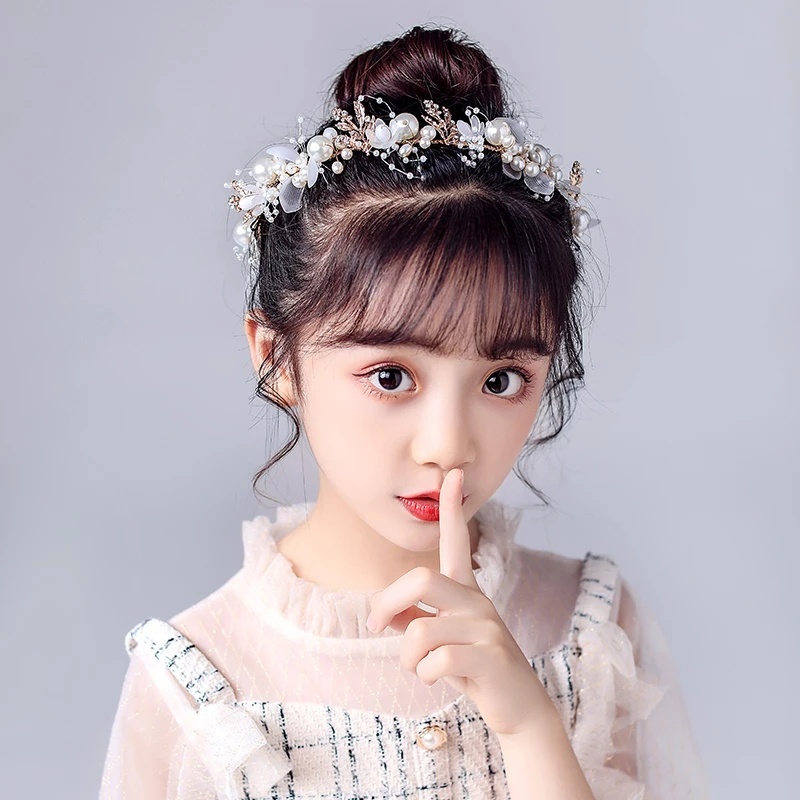 Băng Đô Cài Tóc Đính Hạt Handmade Phong Cách Âu Mỹ Cho Cô Dâu