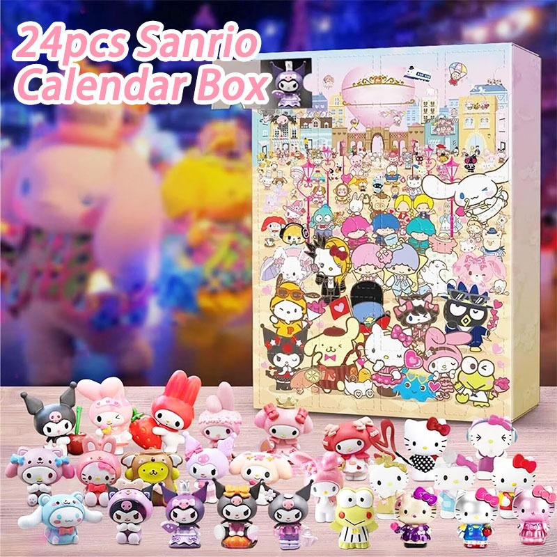 Christmas Countdown Box sanrio Kuromi Hello Kitty Blind box Hidden box Quà tặng bất ngờ cho trẻ em