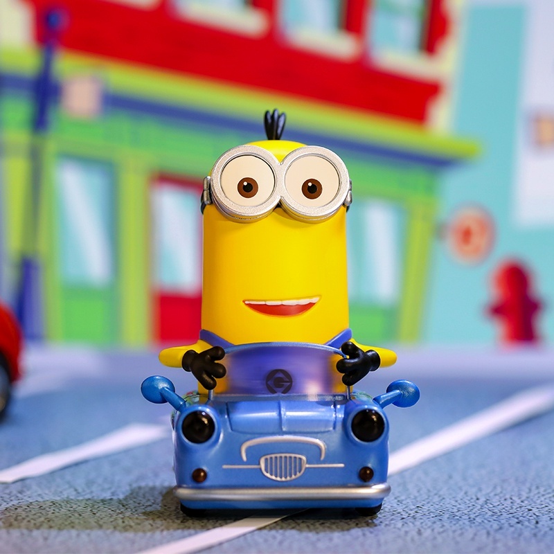 Đồ chơi hộp bất ngờ POPMART Minions Riders mô hình búp bê hành động đôi làm quà tặng sinh nhật trẻ em