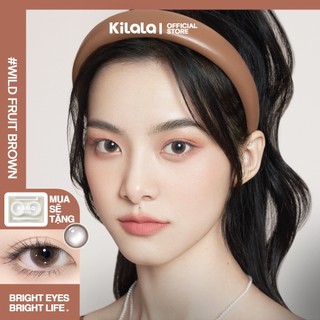 Kính áp tròng Kilala màu nâu Wild Fruit Brown lens cận 6 tháng DIA 14.2mm có độ (0-8) 1 cặp