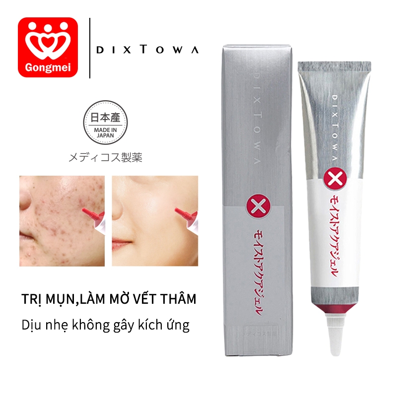 DIXTOWA Gel trị mụn Trị mụn làm mờ vết thâm Dịu nhẹ không gây kích ứng Kiểm soát dầu giữ ẩm bảo vệ da Se khít lỗ chân lông 20g Nhập khẩu Nhật Bản