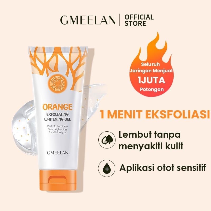 Tẩy tế bào da chết mặt orange gmeelan 50g dịu nhẹ dưỡng trắng da làm sạch sâu lỗ chân lông