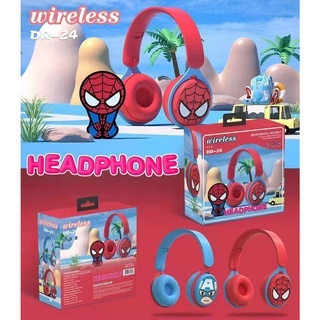 Tai nghe trẻ em Bluetooth không dây Disney Marvel có micrô Nguyên thủy / Người nhện / Captain America / Chuột Mickey