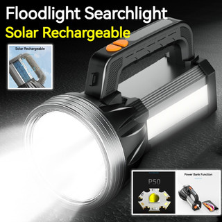 Đèn pin Led Siêu sáng SMILING SHARK ST3420 3000m năng lượng mặt trời loại C có thể sạc lại hiển thị đèn tay không thấm nước ngoài trời tìm kiếm cắm trại