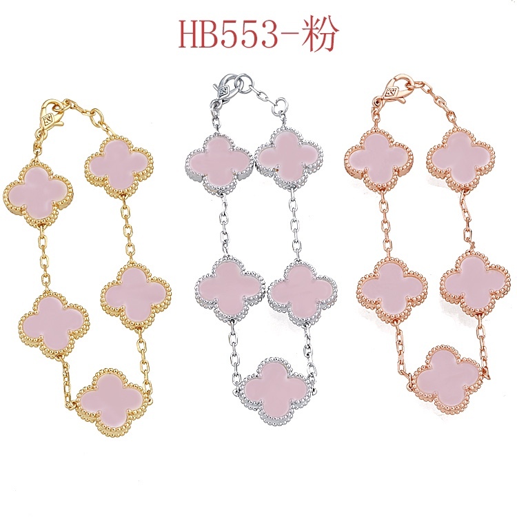 Vòng Đeo Tay Cỏ Bốn Lá Thời Trang Thanh Lịch Dành Cho Nữ