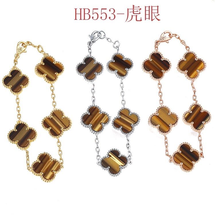 Vòng Đeo Tay Cỏ Bốn Lá Thời Trang Thanh Lịch Dành Cho Nữ