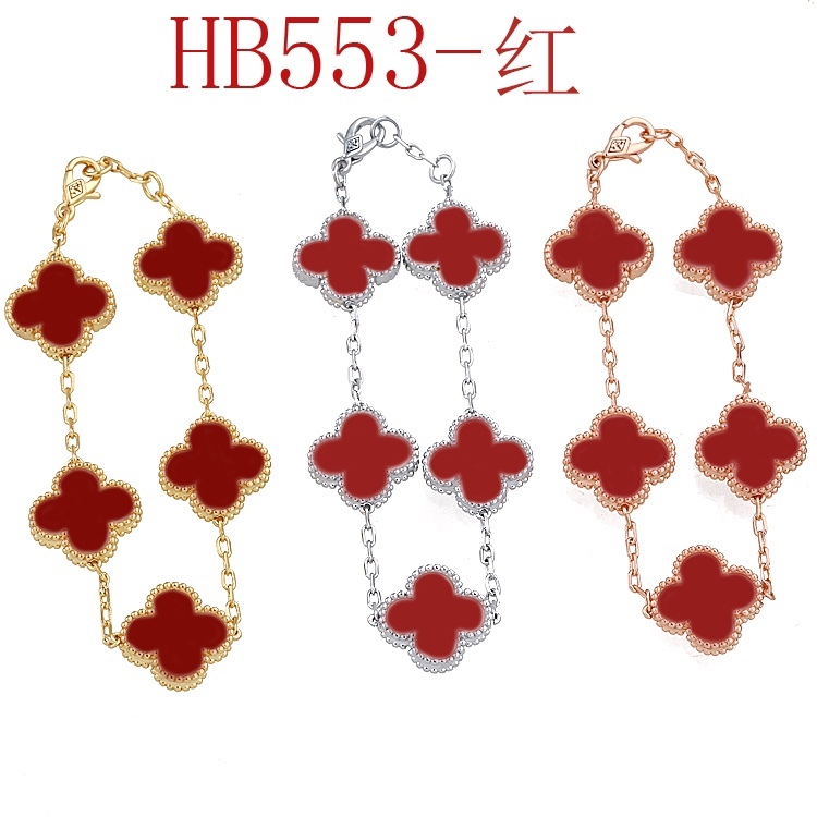 Vòng Đeo Tay Cỏ Bốn Lá Thời Trang Thanh Lịch Dành Cho Nữ