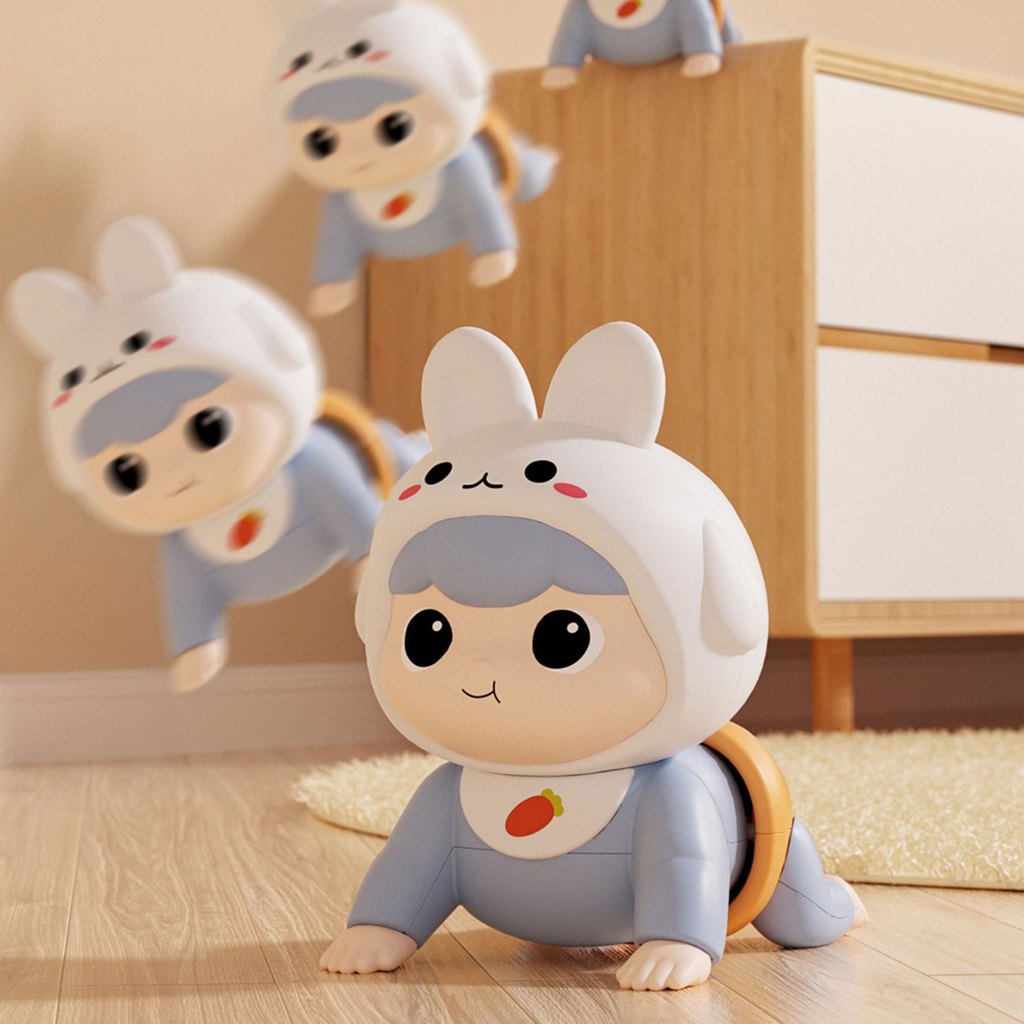 Búp Bê Bò Bằng Điện Có Nhạc Dành Cho Trẻ Em 6-12 Tháng Tuổi