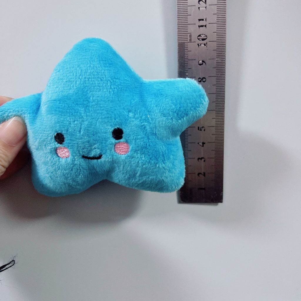 Đồ Chơi Nhồi Bông Mềm 10cm Hình Ngôi Sao Đám Mây Có Tiếng Kêu Vui Nhộn Cho Thú Cưng