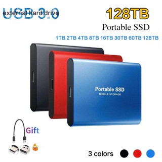 Ổ cứng ngoài  128TB/60TB ổ cứng SSD  30TB/16TB/8TB 4TB USB 3.0 Giao diện Type-C Ổ cứng gắn ngoài HD chất lượng cao