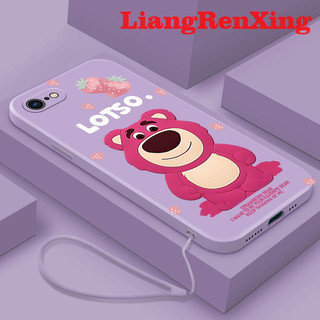 Ốp Điện Thoại silicone Mềm Chống Sốc In Hình Gấu Dâu Tây Cho iphone 5s iphone 5 iphone 6 iphone 6s iphone 6 plus Yx01
