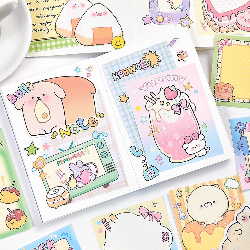 Mr. Paper 20 vé/túi tờ Phim hoạt hình dễ thương Tráng miệng Dễ thương pet series tờ Giấy thông báo sinh viên Từ khi Bàn tay DIY sáng tạo Nhật ký viền Nguyên liệu dán