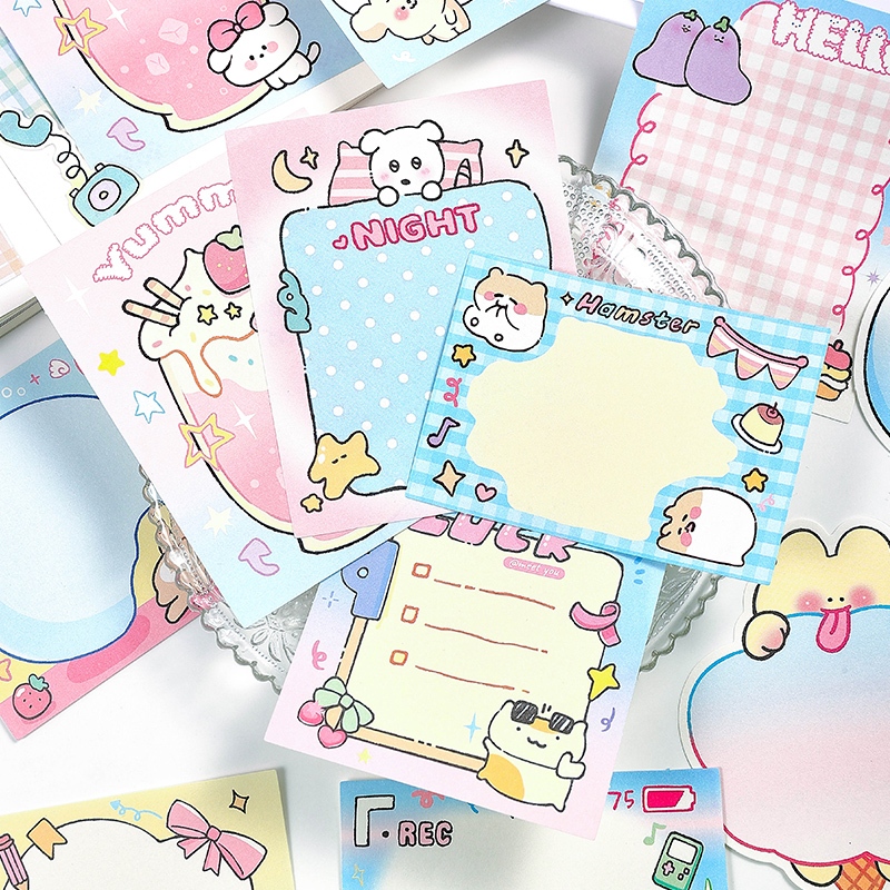Mr. Paper 20 vé/túi tờ Phim hoạt hình dễ thương Tráng miệng Dễ thương pet series tờ Giấy thông báo sinh viên Từ khi Bàn tay DIY sáng tạo Nhật ký viền Nguyên liệu dán