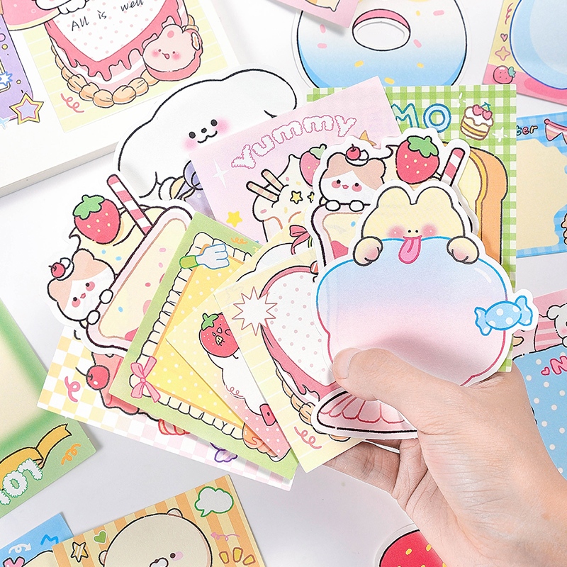 Mr. Paper 20 vé/túi tờ Phim hoạt hình dễ thương Tráng miệng Dễ thương pet series tờ Giấy thông báo sinh viên Từ khi Bàn tay DIY sáng tạo Nhật ký viền Nguyên liệu dán