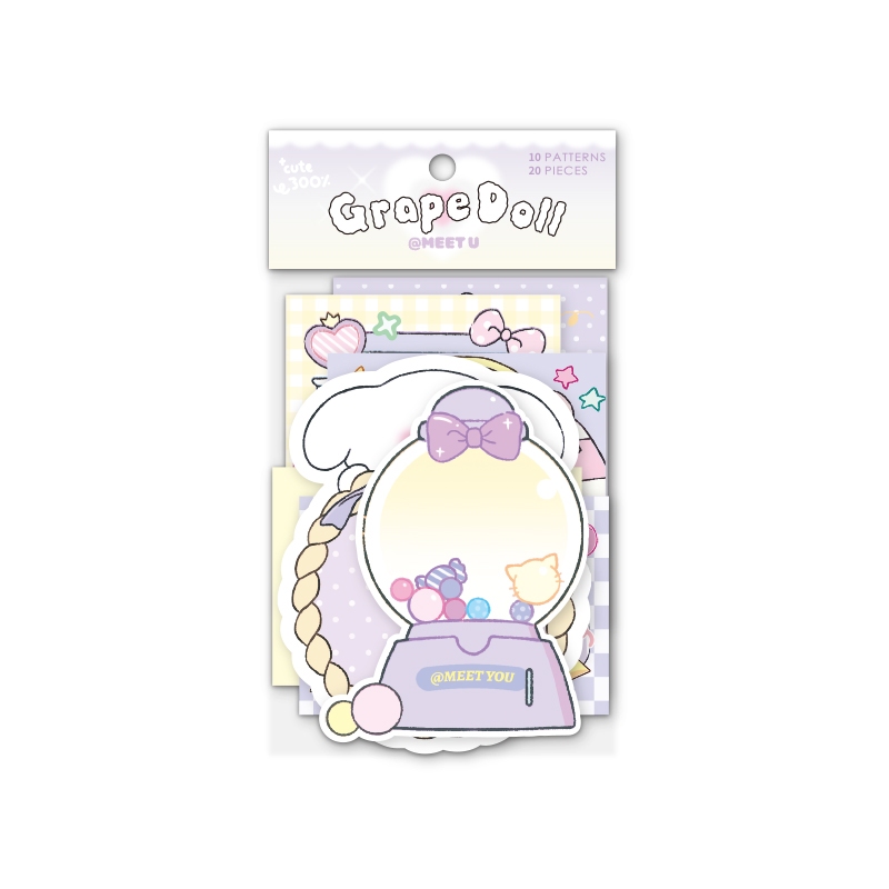 Mr. Paper 20 vé/túi tờ Phim hoạt hình dễ thương Tráng miệng Dễ thương pet series tờ Giấy thông báo sinh viên Từ khi Bàn tay DIY sáng tạo Nhật ký viền Nguyên liệu dán