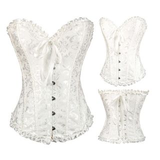 TUPABA  Áo Corset Thắt Dây Phong Cách Gothic
