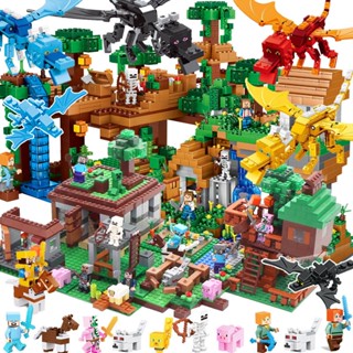 Minecraft Series Minifigures Kết Thúc Rồng Khối Xây Dựng Organ Hang Làng Nhà Giáo Dục Lắp Ráp Đồ Chơi Cậu Bé