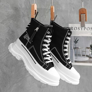 Giày Vải canvas Cổ Cao Thời Trang Thu Đông Hàn Quốc Mới 2023