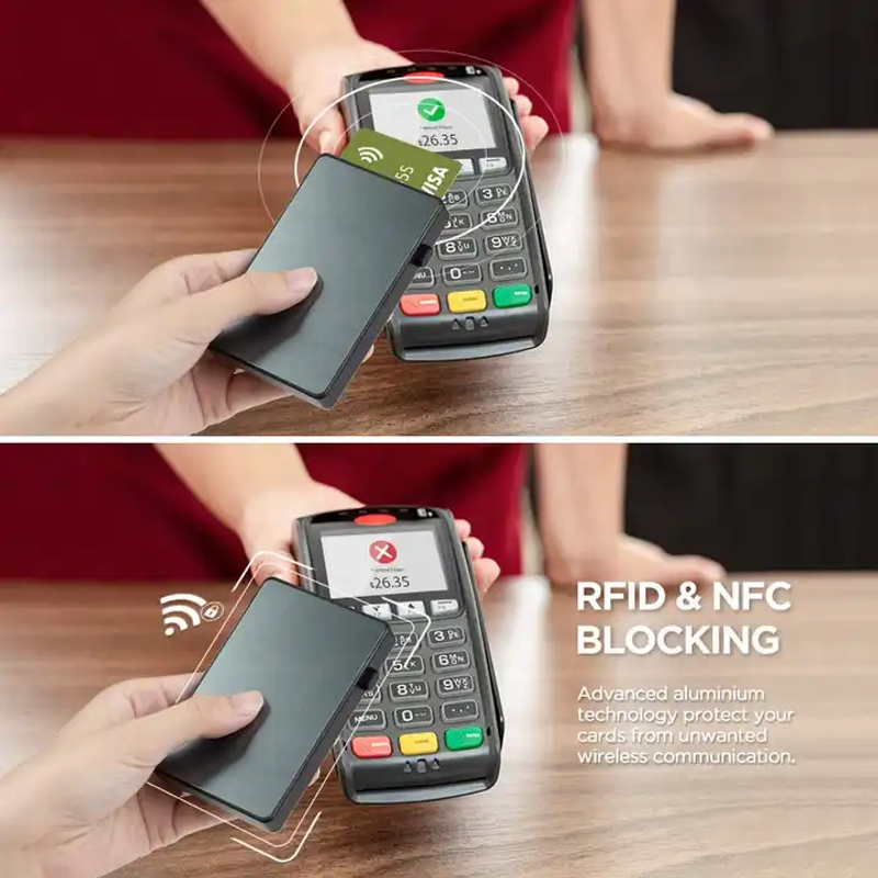 Ví Đựng Thẻ Tín Dụng RFID Bằng Nhôm Siêu Mỏng
