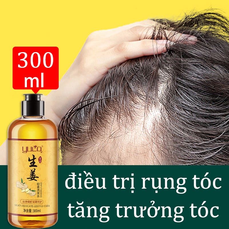 ❤️100% Chính Hãng❤️ Dầu gội gừng tươi Dầu gội mọc tóc Kích thích mọc tóc 300ml tự nhiên cải thiện tóc khô kiểm soát dầu xóa gàu