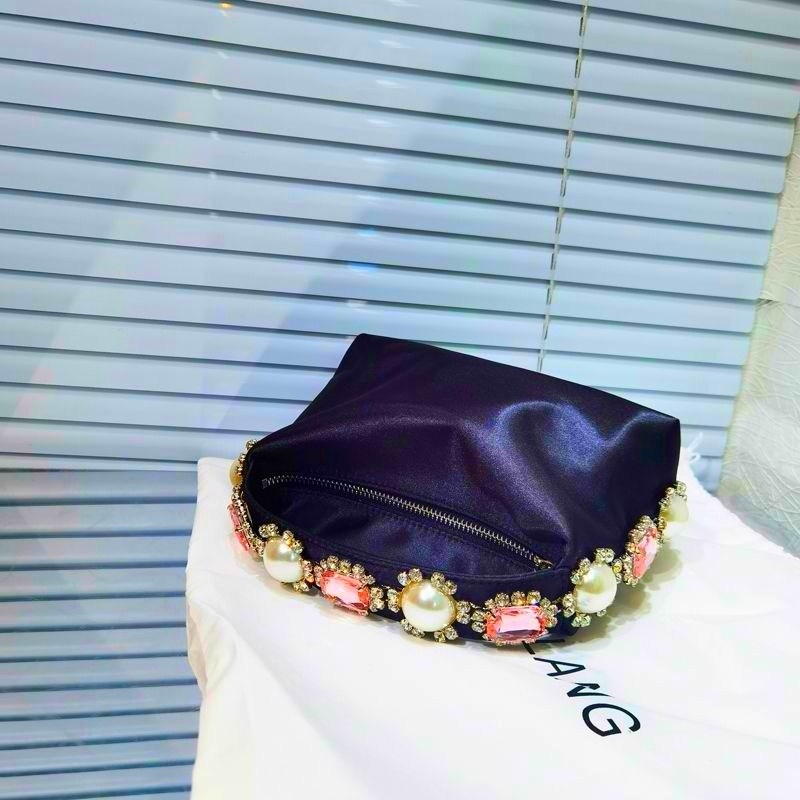 Thời trang nữ lụa tote túi đá quý xử lý bên túi xách đám cưới