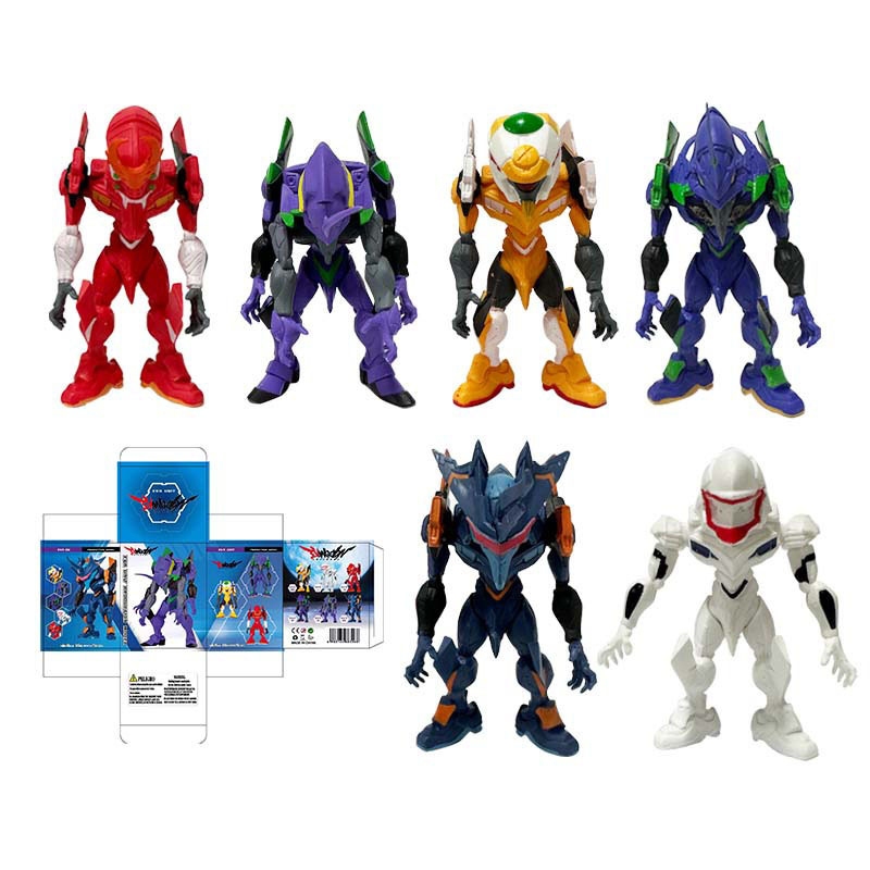 Set 6 Mô Hình Nhân Vật Hoạt Hình 9cm neon genesis Evaangelion Evaa evangelion-02