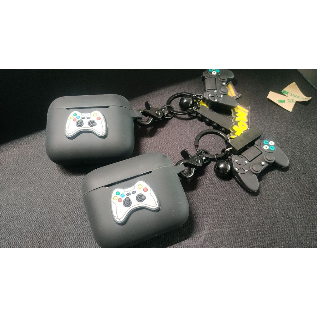 Hoạt Hình Vỏ Bảo Vệ Hộp Sạc Tai Nghe bluetooth Không Dây Bằng Silicon Hình Máy Chơi game razer x / hammerhead true x Có Móc Khóa Cho hammerhead tws 2021