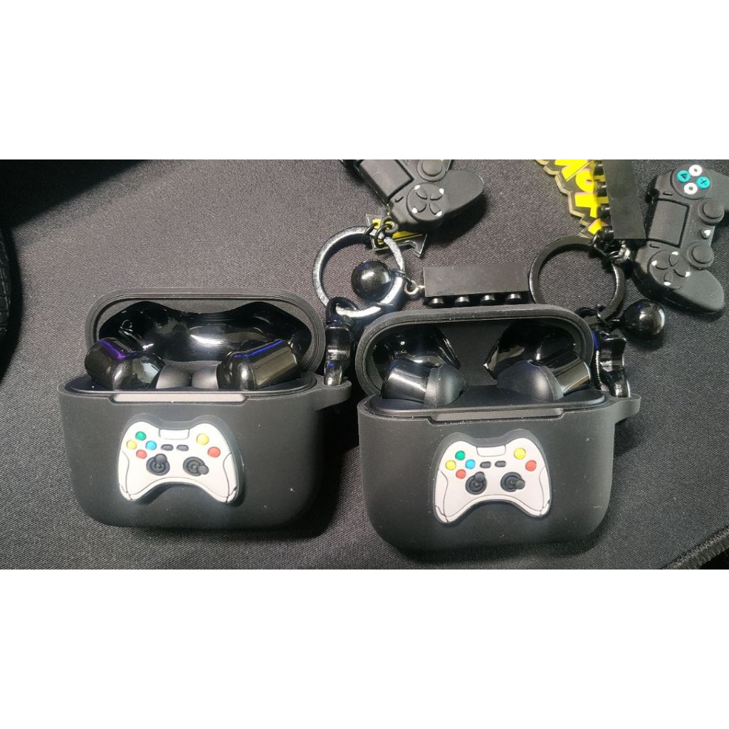 Hoạt Hình Vỏ Bảo Vệ Hộp Sạc Tai Nghe bluetooth Không Dây Bằng Silicon Hình Máy Chơi game razer x / hammerhead true x Có Móc Khóa Cho hammerhead tws 2021