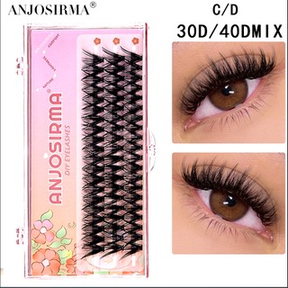 ANJOSIRMA Bó Hoa 10d Mềm Mại Tự Nhiên Dùng Trang Điểm Lông Mi Có Thể Tái Sử Dụng AF