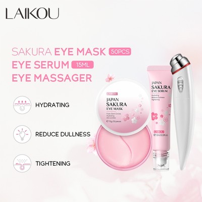 Laikou Kem Dưỡng Da Mắt Dạng Lăn Chiết Xuất Hoa Anh Đào Giảm Nếp Nhăn
