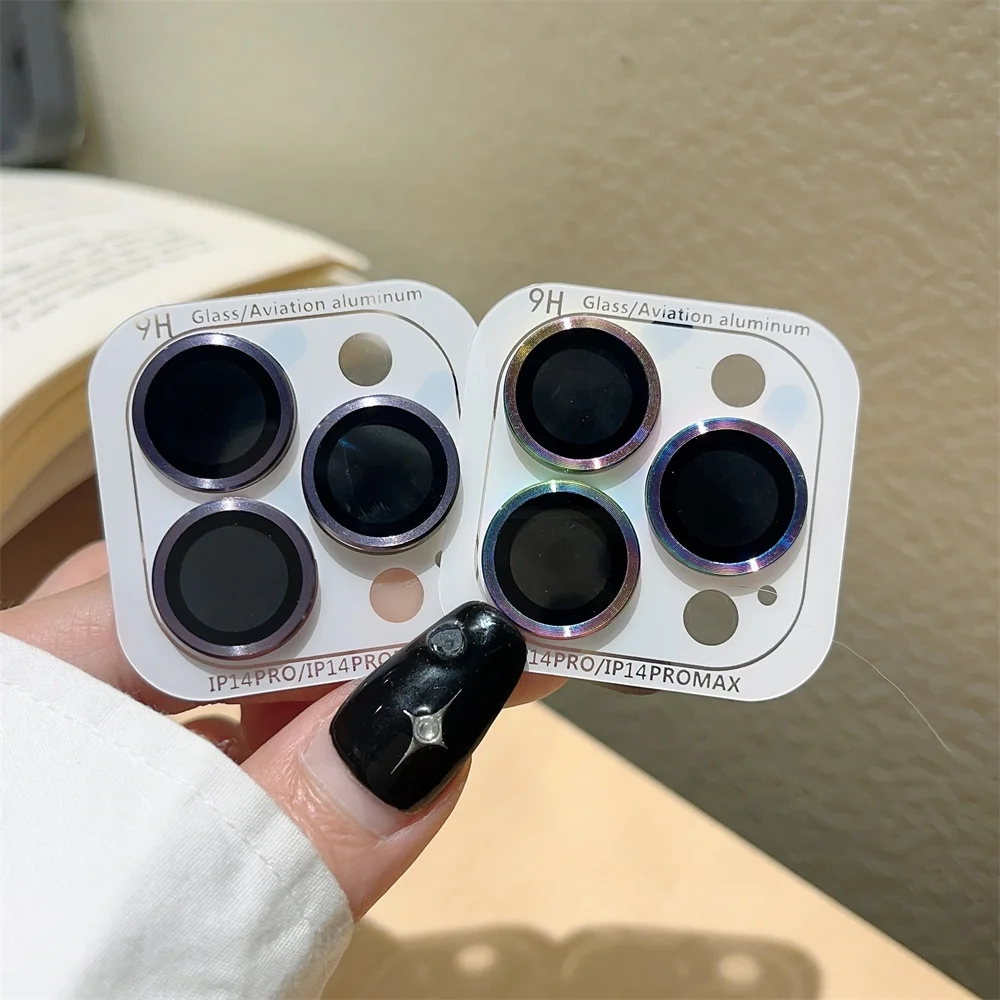 Kính Viền Kim Loại Bảo Vệ Camera Sau Cho iphone 15 pro max 14 pro Max iphone 12 pro Max Plus 13 pro