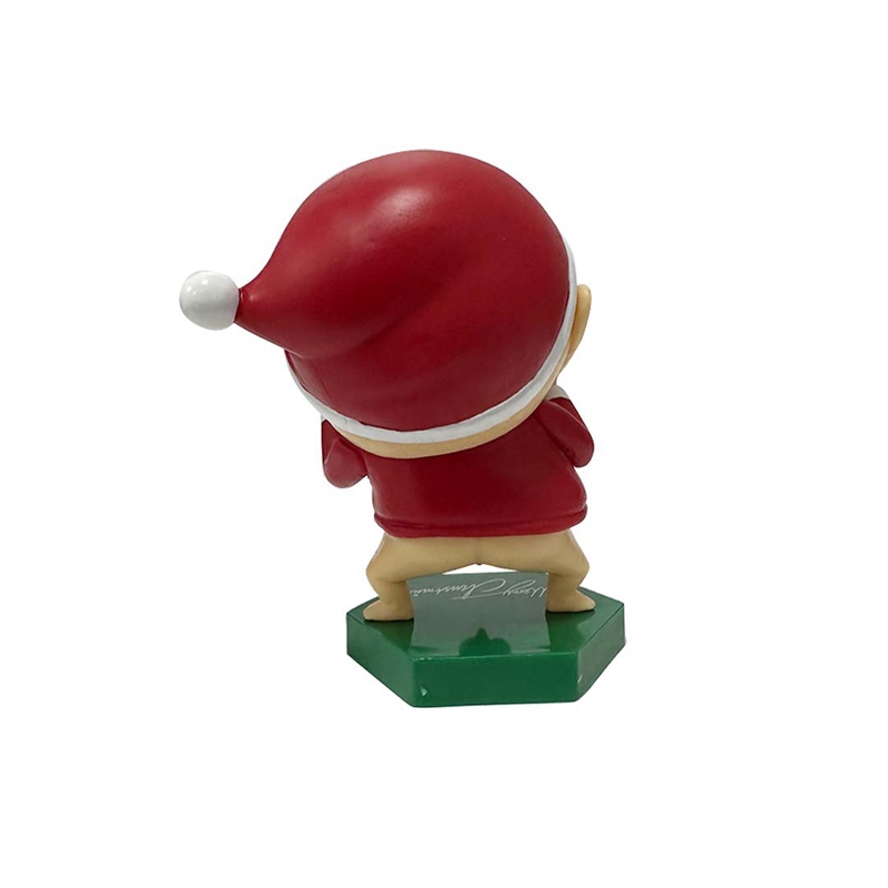 Mô Hình shin-chan / Ông Già Noel / Cậu Bé Bút Chì 11cm Trang Trí Giáng Sinh