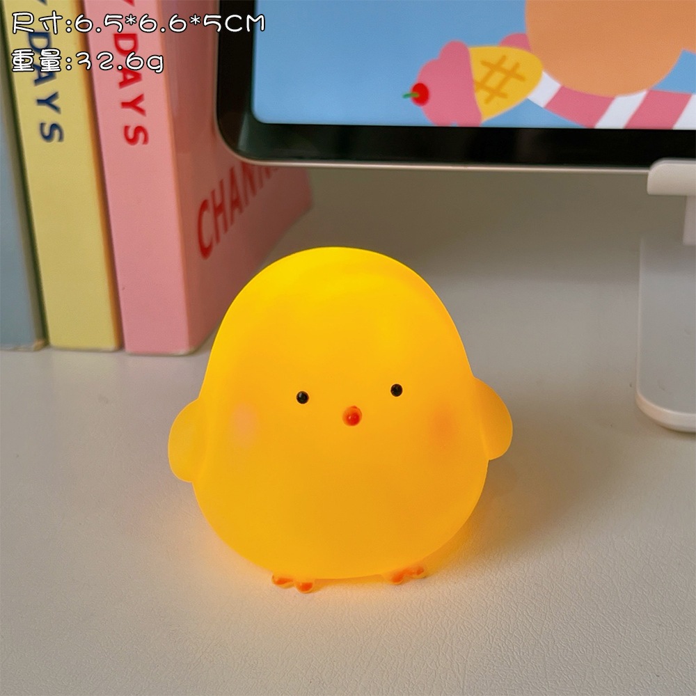 Dễ Thương Đèn led Silicon Hình Gà Vịt Vàng Đáng Yêu Trang Trí Phòng Ngủ Cho Bé
