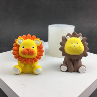 Khuôn silicone Làm Nến Hình Sư Tử 3d diy Trang Trí Nhà Cửa