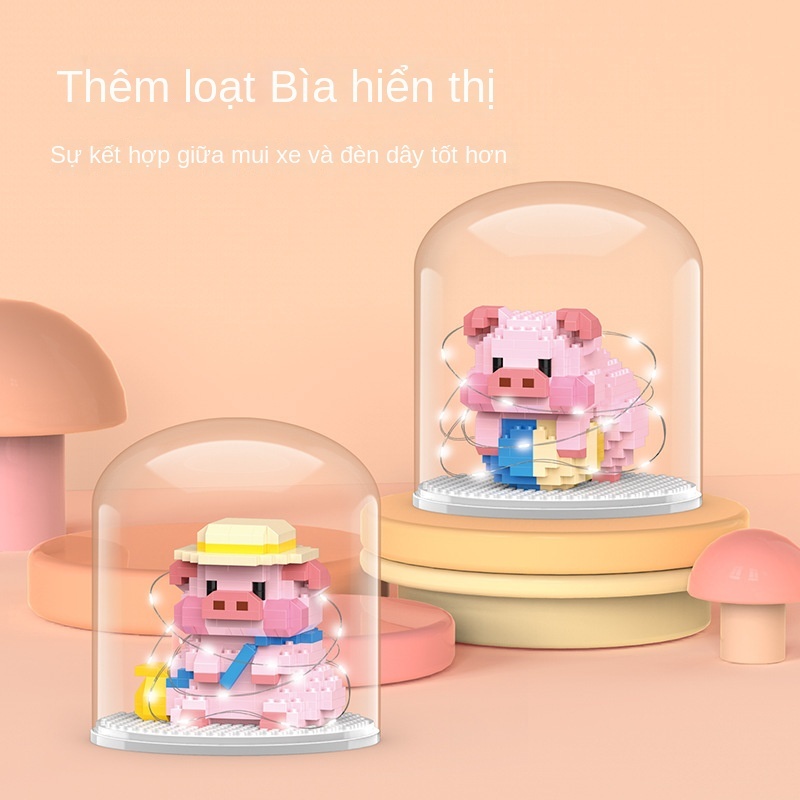 Đồ Chơi Khối Lắp Ráp Hình Chú Heo Xinh Xắn