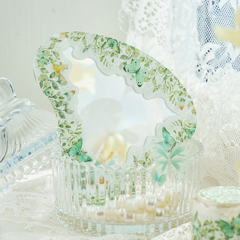 Mr. Paper 200cm/cuộn Washi băng Ins style Bướm hoa Bất thường Cắt đăng ten Sáng tạo tài khoản Nguyên liệu ghép đôi goolka DIY cup Tấm thiệp điện tử Trang trí băng