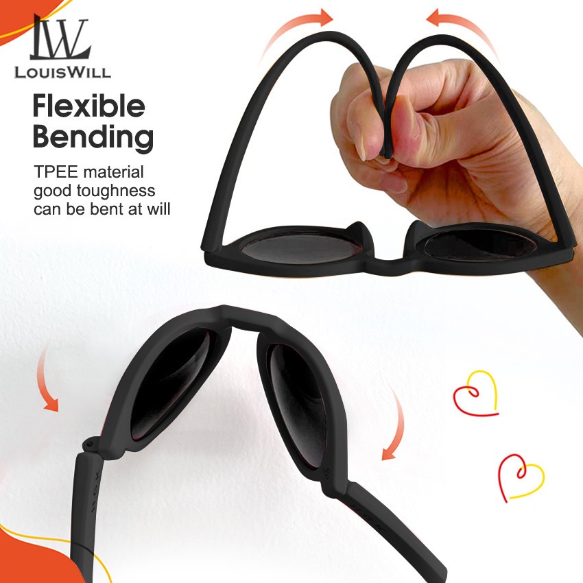 Louiswill Kính Mát Phân Cực Chống Tia uv400 Thời Trang Cho Bé